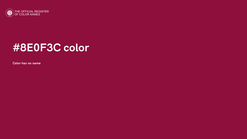 #8E0F3C color image