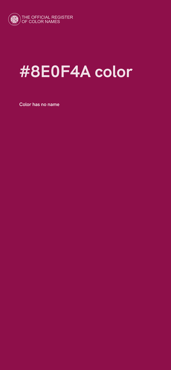 #8E0F4A color image