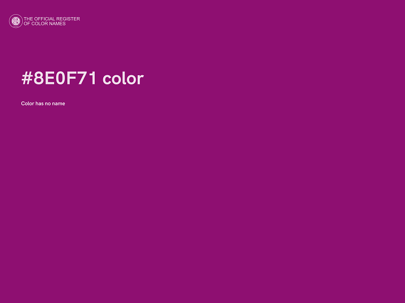 #8E0F71 color image