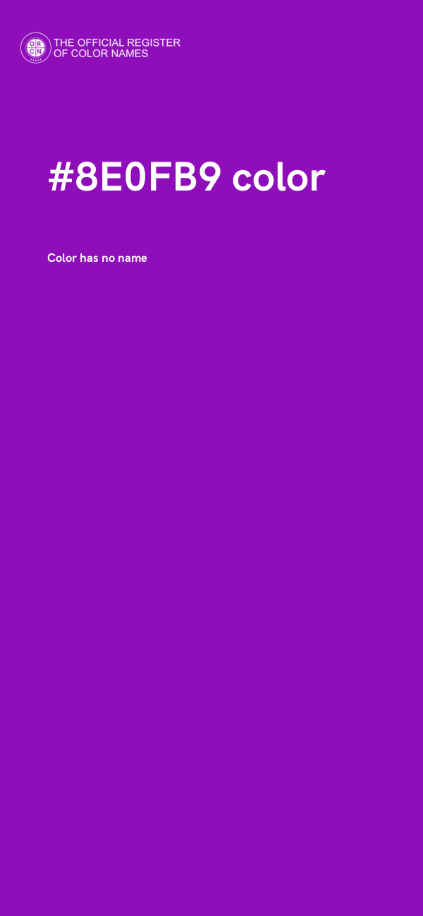 #8E0FB9 color image