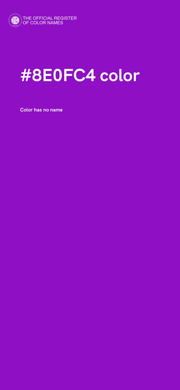 #8E0FC4 color image