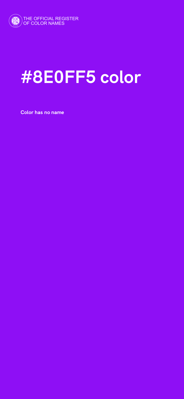#8E0FF5 color image