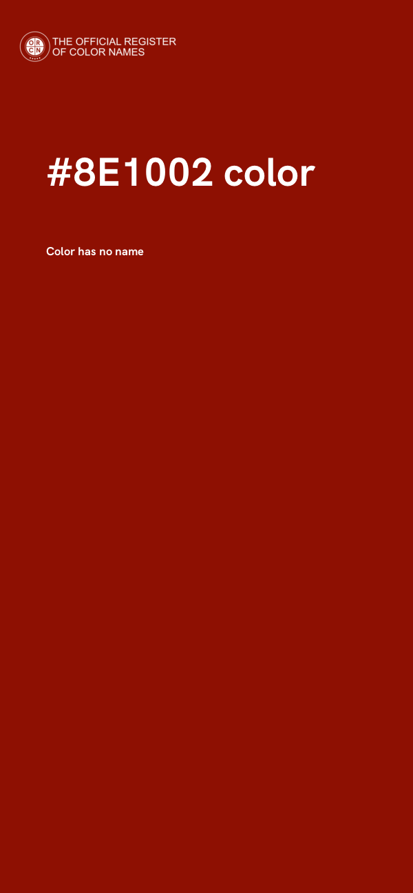#8E1002 color image