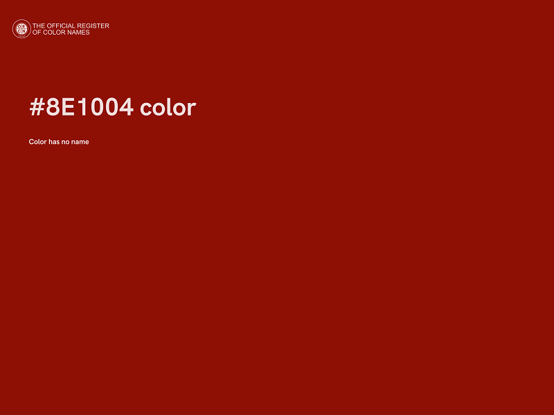 #8E1004 color image