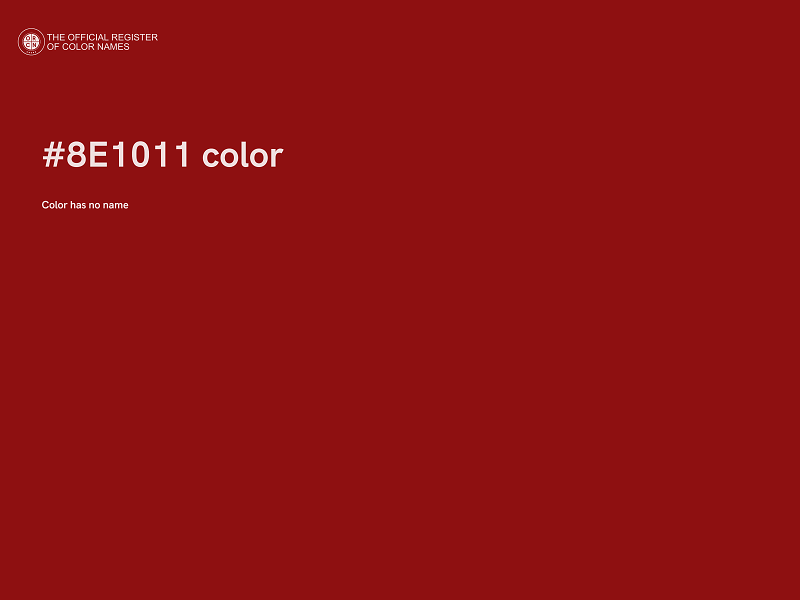 #8E1011 color image