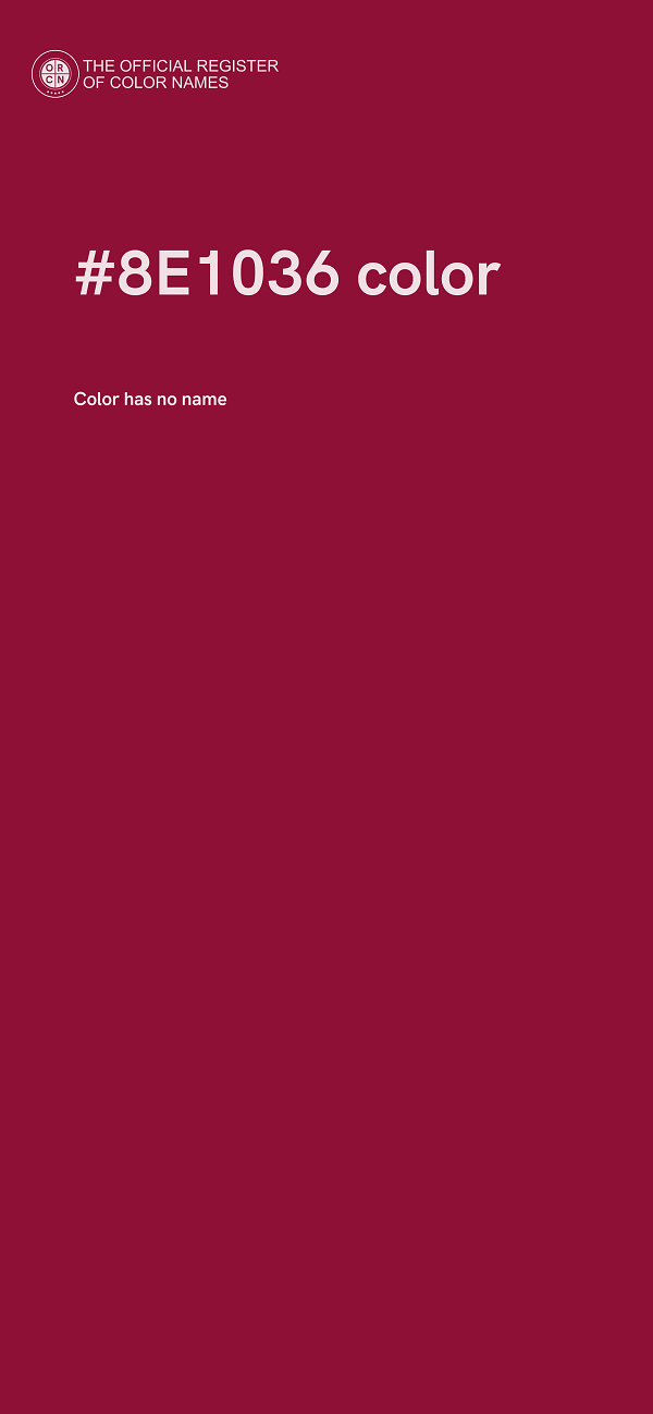 #8E1036 color image