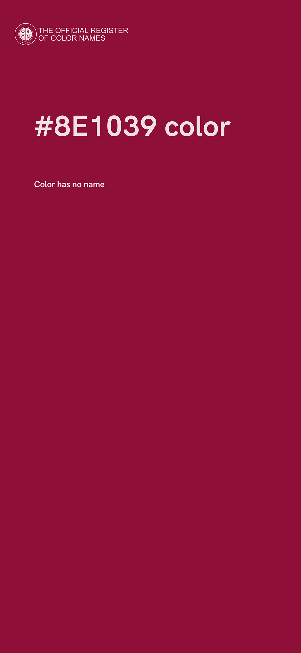 #8E1039 color image