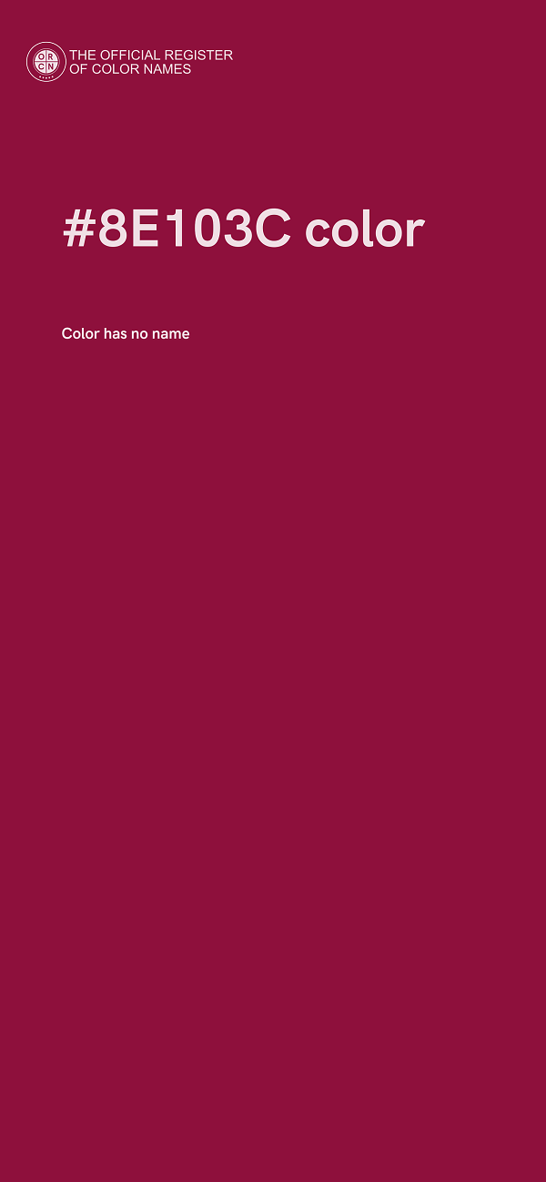 #8E103C color image