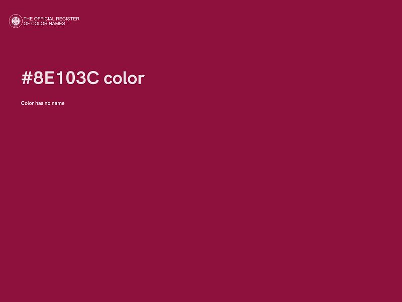 #8E103C color image