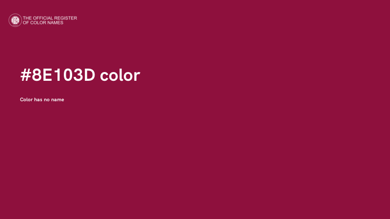 #8E103D color image