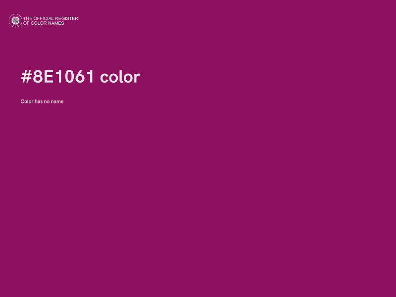 #8E1061 color image