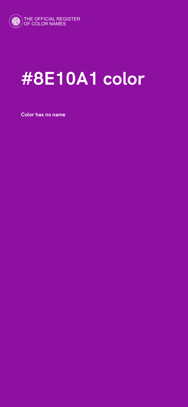 #8E10A1 color image