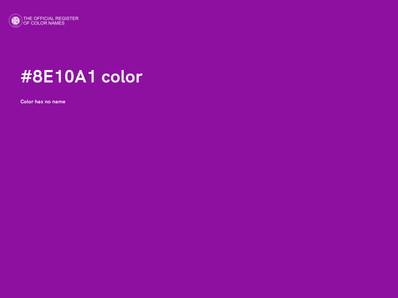 #8E10A1 color image
