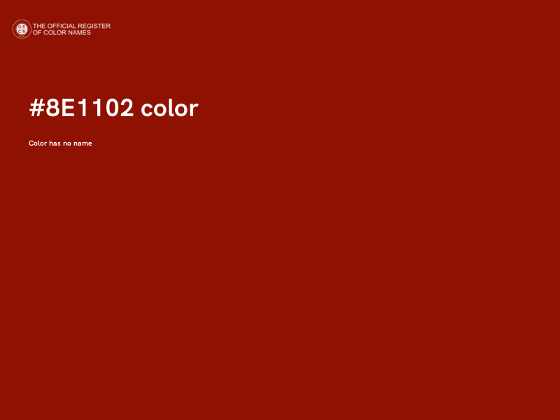 #8E1102 color image