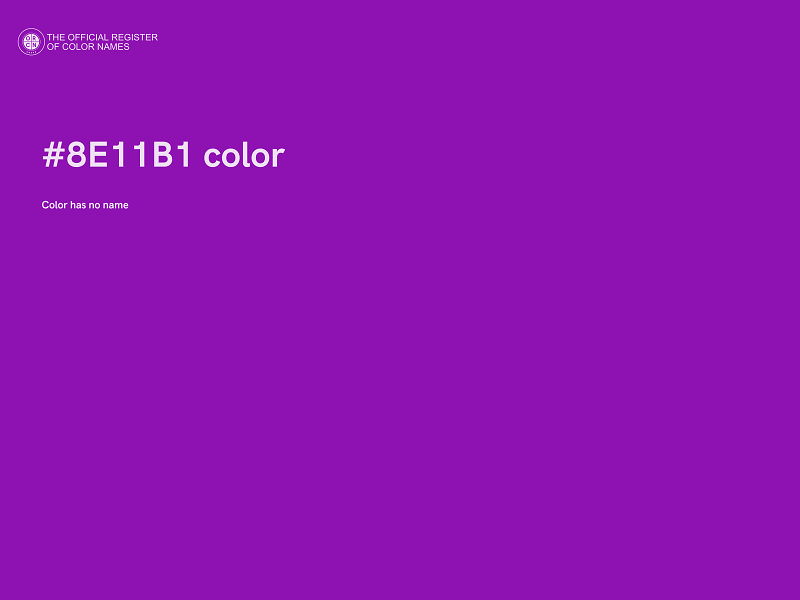 #8E11B1 color image