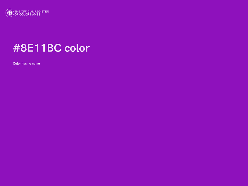 #8E11BC color image