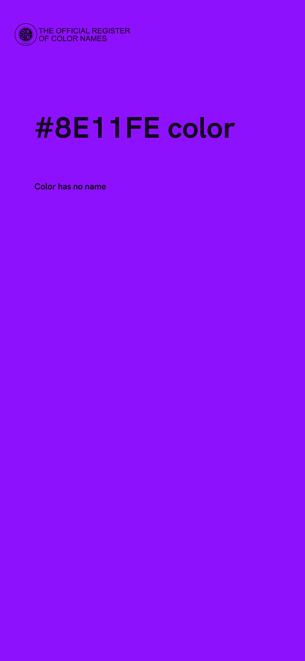#8E11FE color image