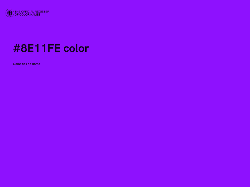 #8E11FE color image