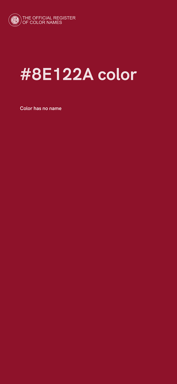 #8E122A color image
