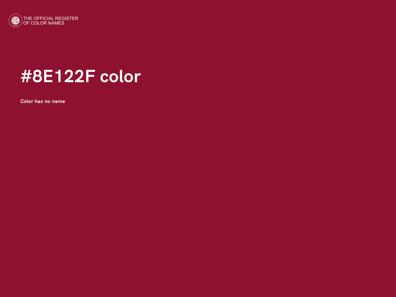 #8E122F color image