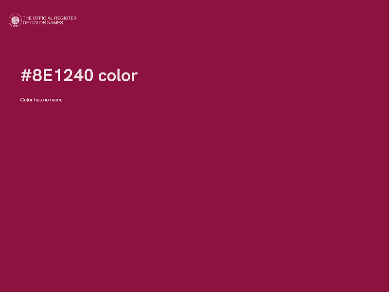 #8E1240 color image