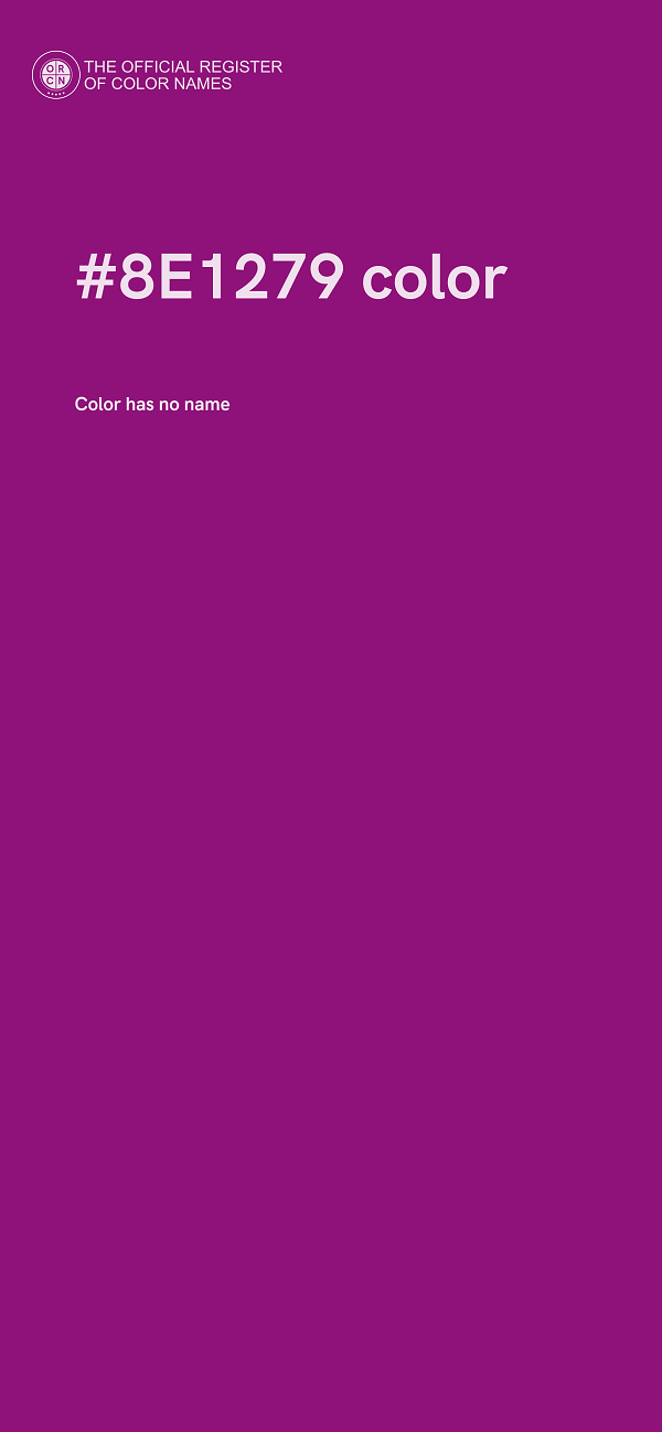 #8E1279 color image