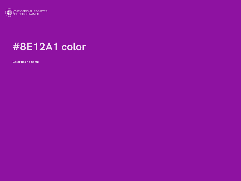 #8E12A1 color image
