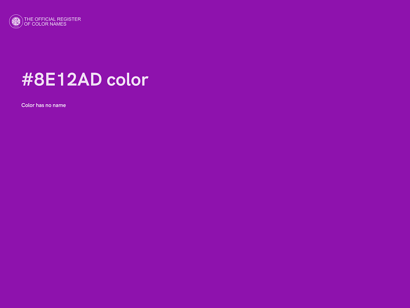 #8E12AD color image