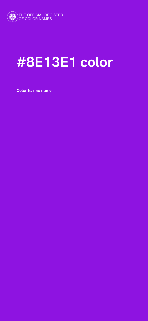 #8E13E1 color image