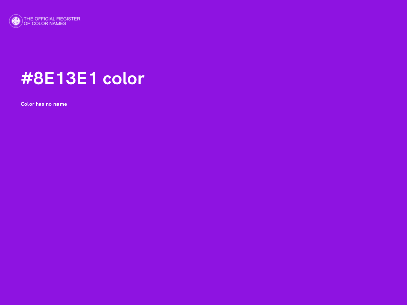 #8E13E1 color image