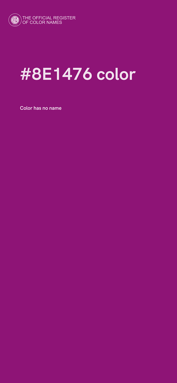 #8E1476 color image