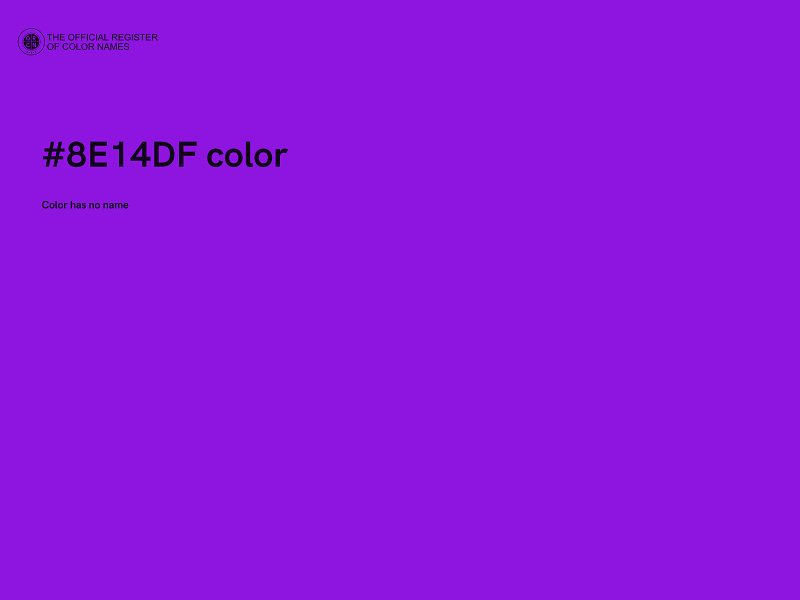 #8E14DF color image