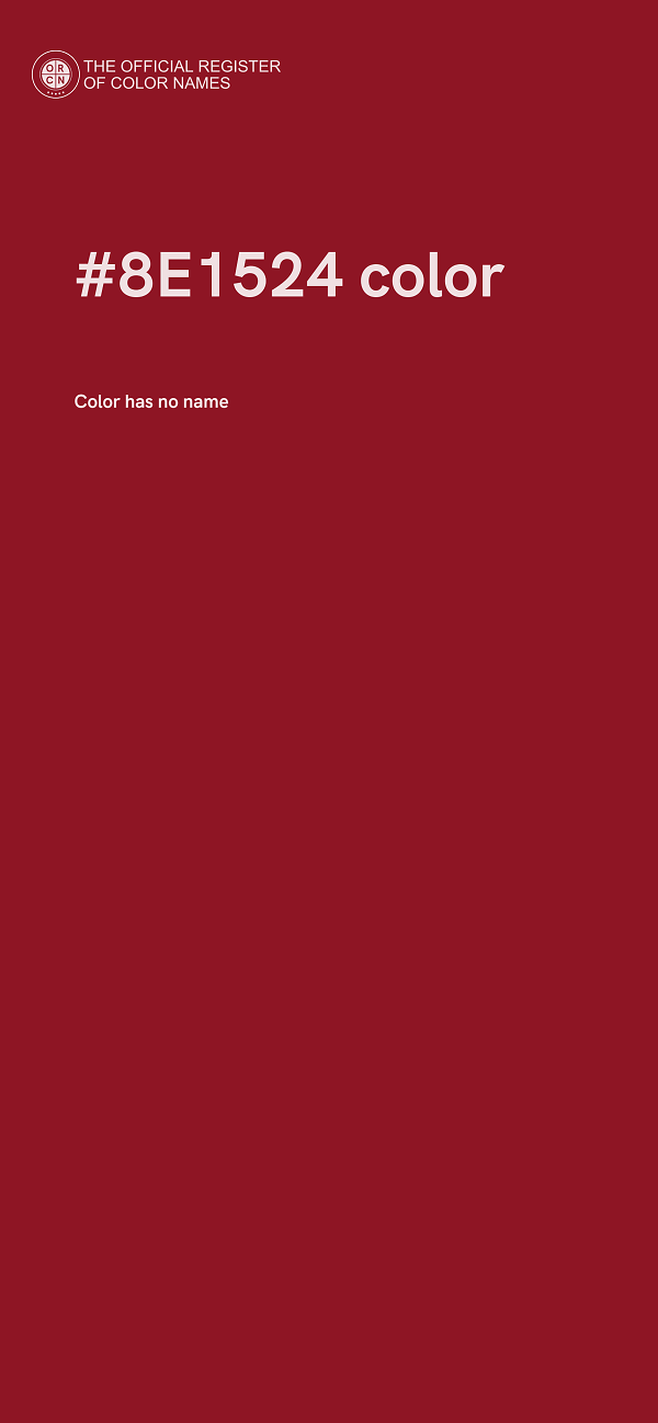 #8E1524 color image