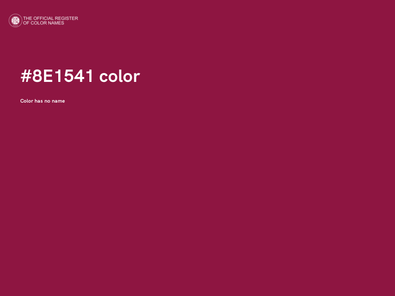 #8E1541 color image