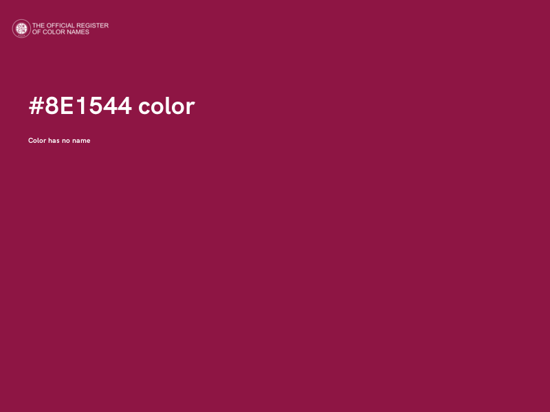 #8E1544 color image