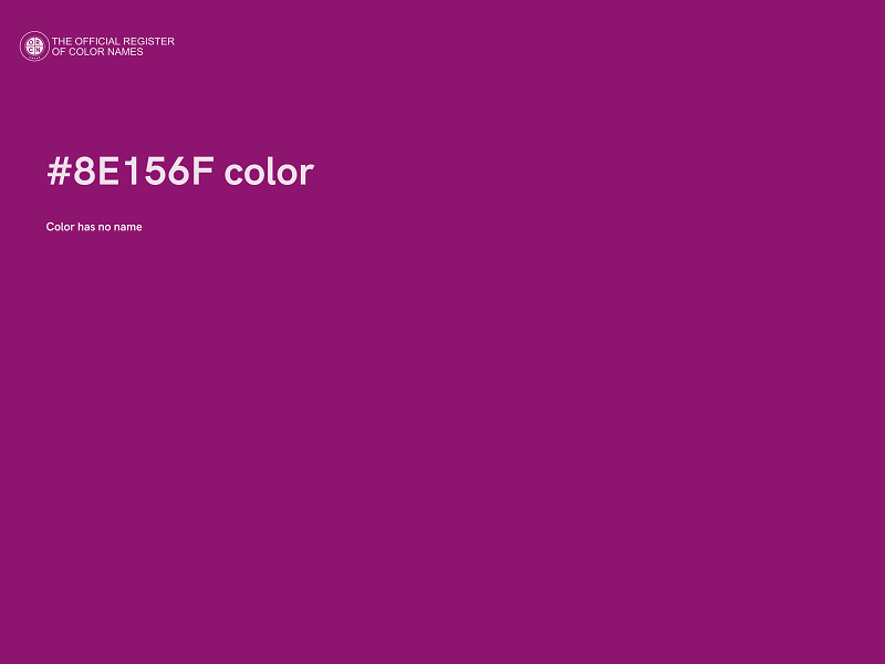 #8E156F color image