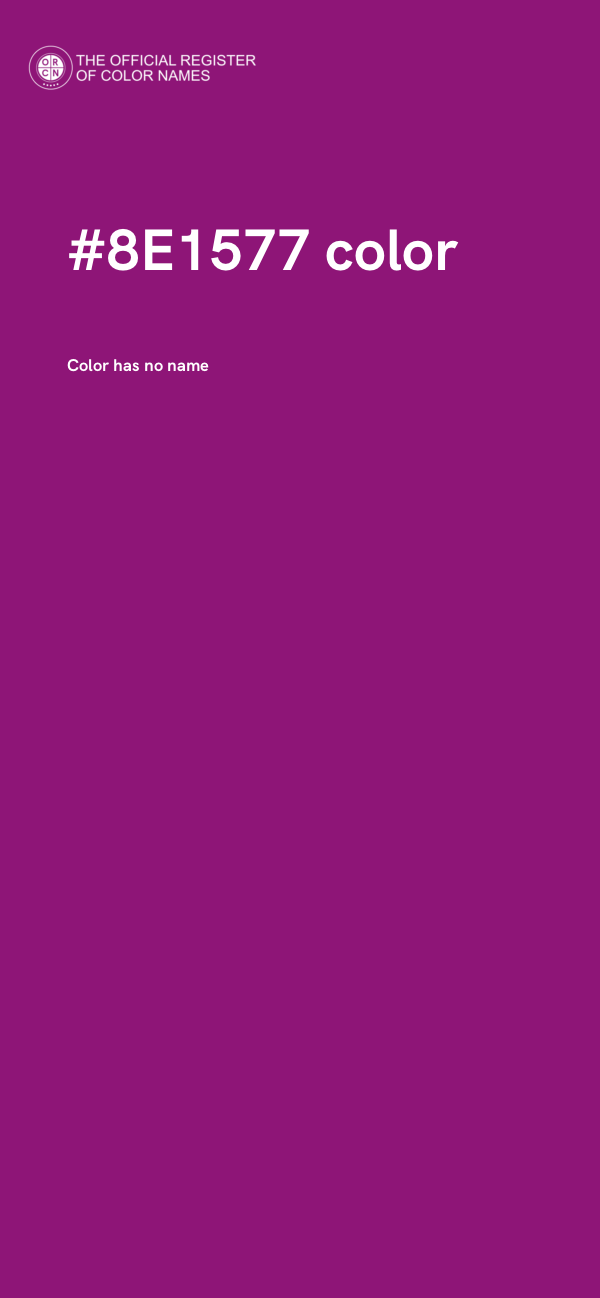 #8E1577 color image