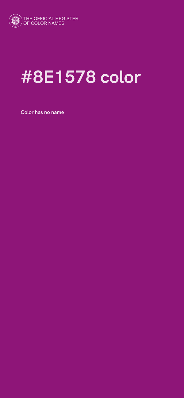 #8E1578 color image