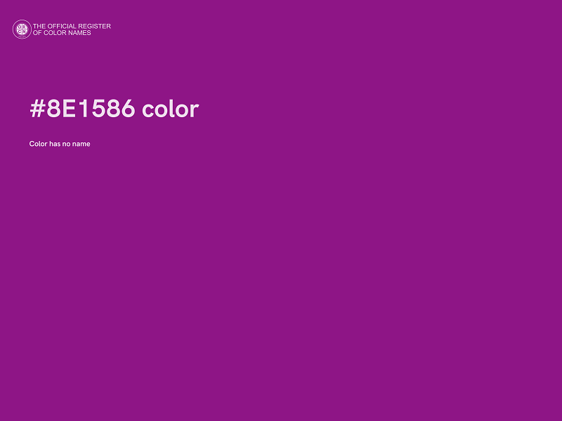 #8E1586 color image