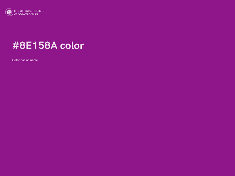 #8E158A color image