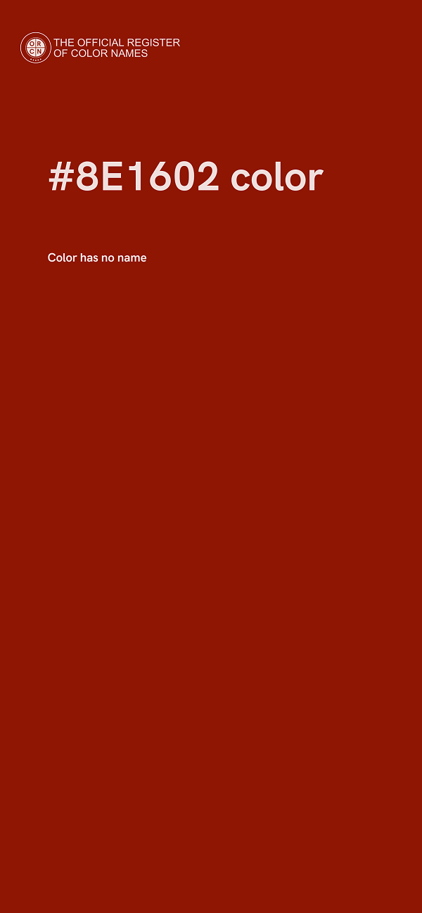 #8E1602 color image