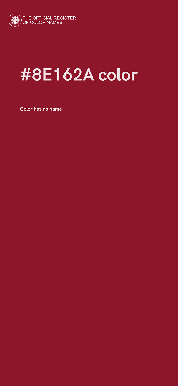#8E162A color image