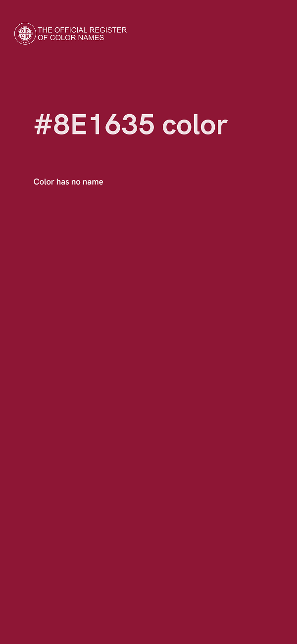 #8E1635 color image