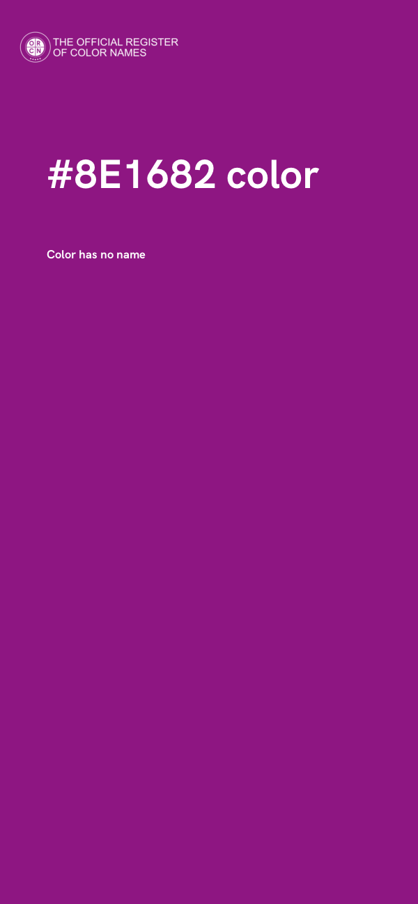 #8E1682 color image