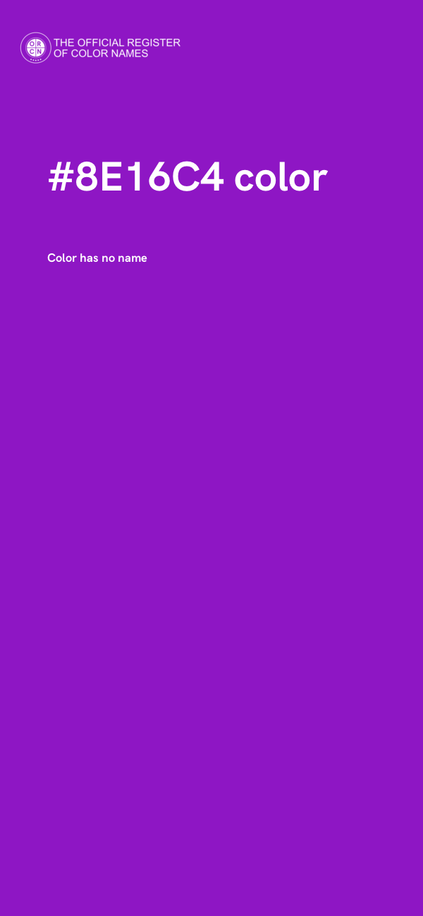 #8E16C4 color image