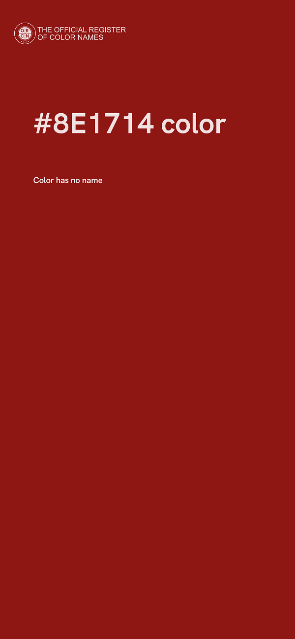 #8E1714 color image