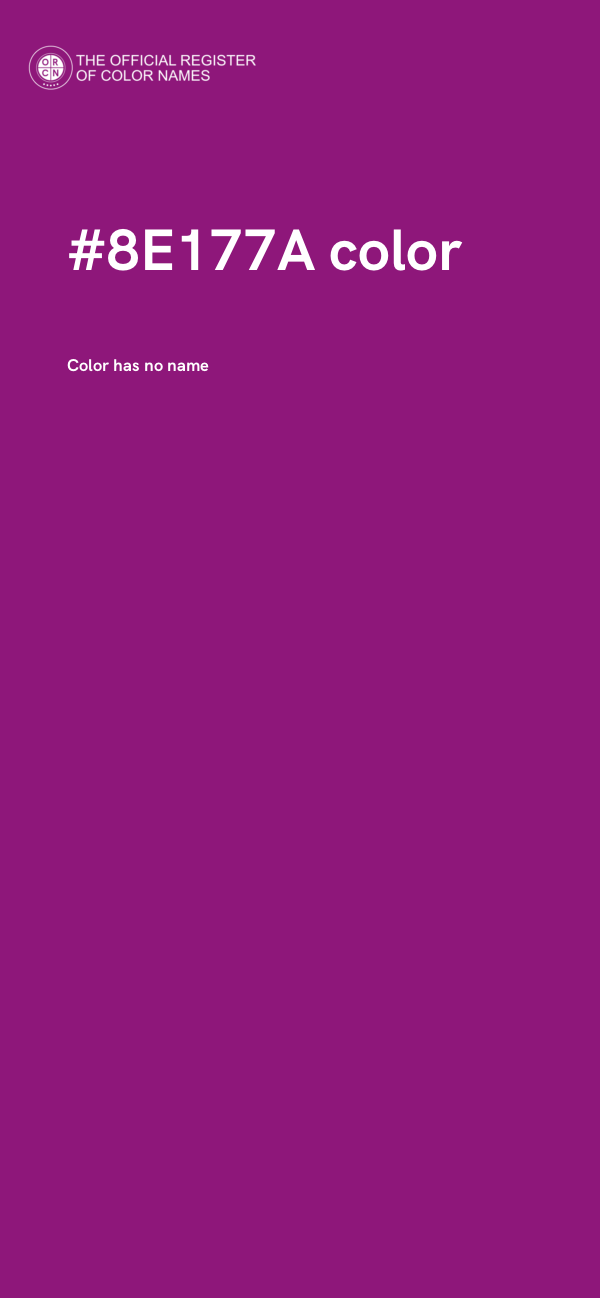 #8E177A color image