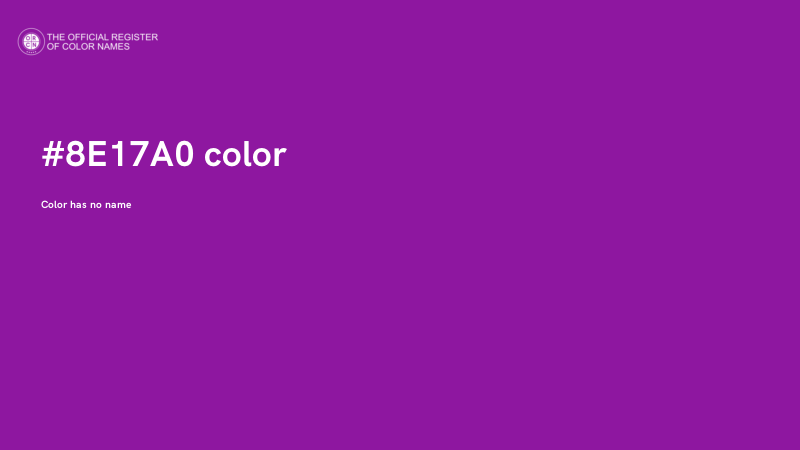 #8E17A0 color image