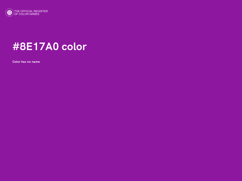 #8E17A0 color image