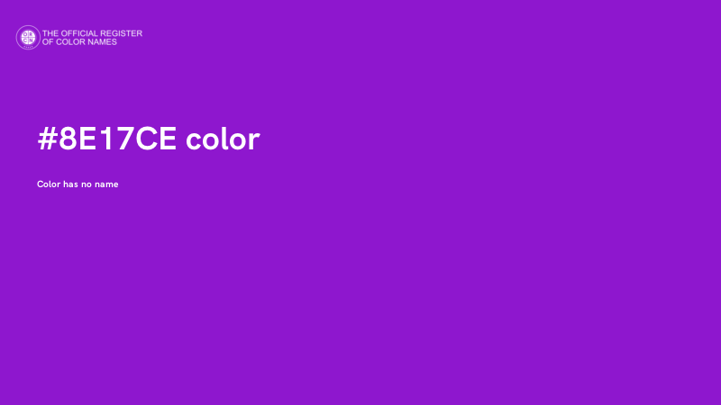 #8E17CE color image